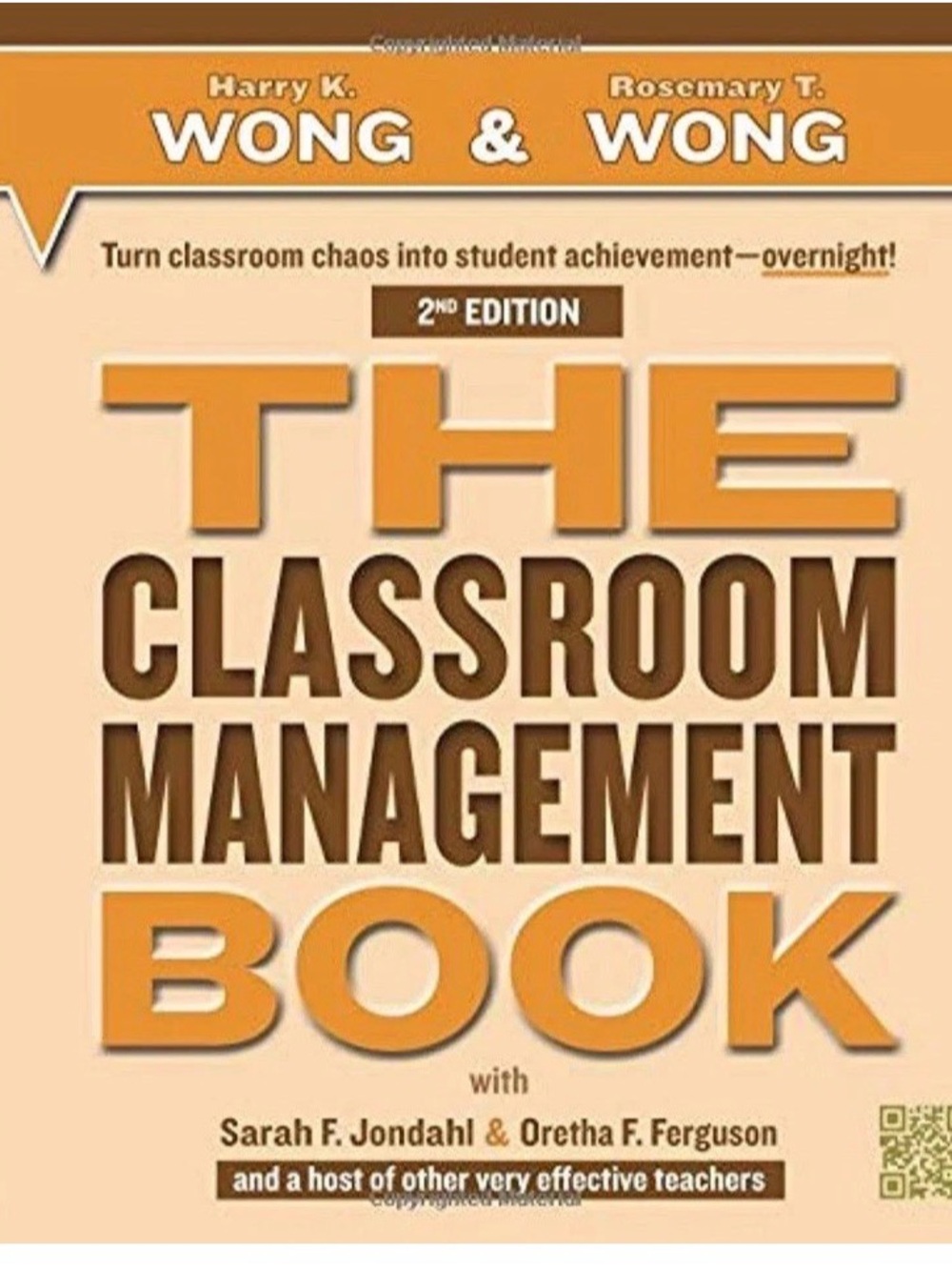 THE Classroom Management Book 2nd Ed., - paperback Wong, Harry K.|Wong